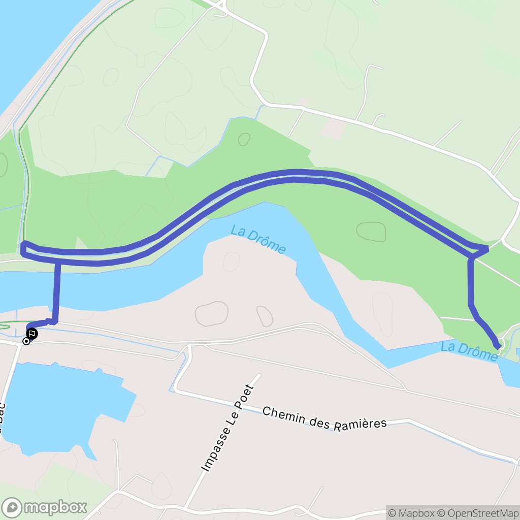 Loriol-sur-Drôme : carte du parcours de randonnée - France