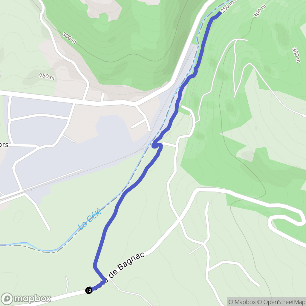 Le Trioulou : carte du parcours de randonnée - France