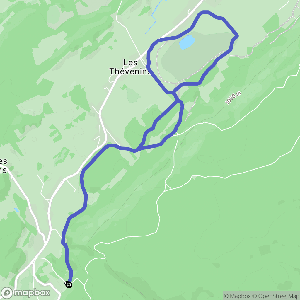 Lac-des-Rouges-Truites : carte du parcours de randonnée - France