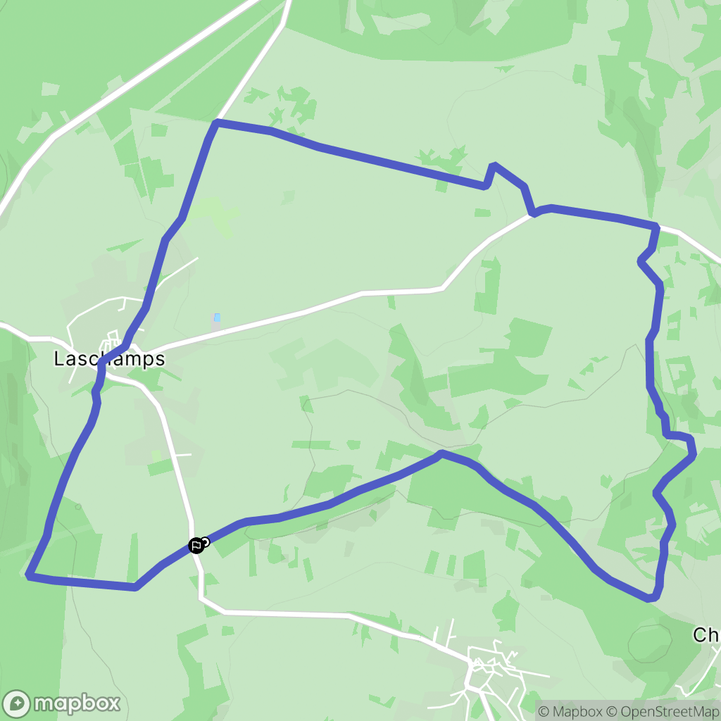 Saint-Genès-Champanelle : carte du parcours de randonnée - France