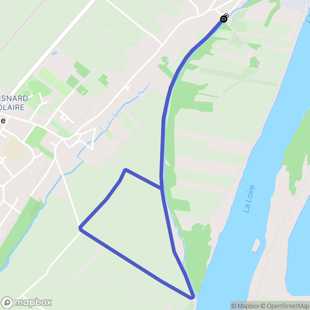 Baule : carte du parcours de randonnée - France