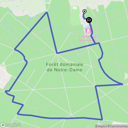 La Queue-en-Brie : carte du parcours de randonnée - France