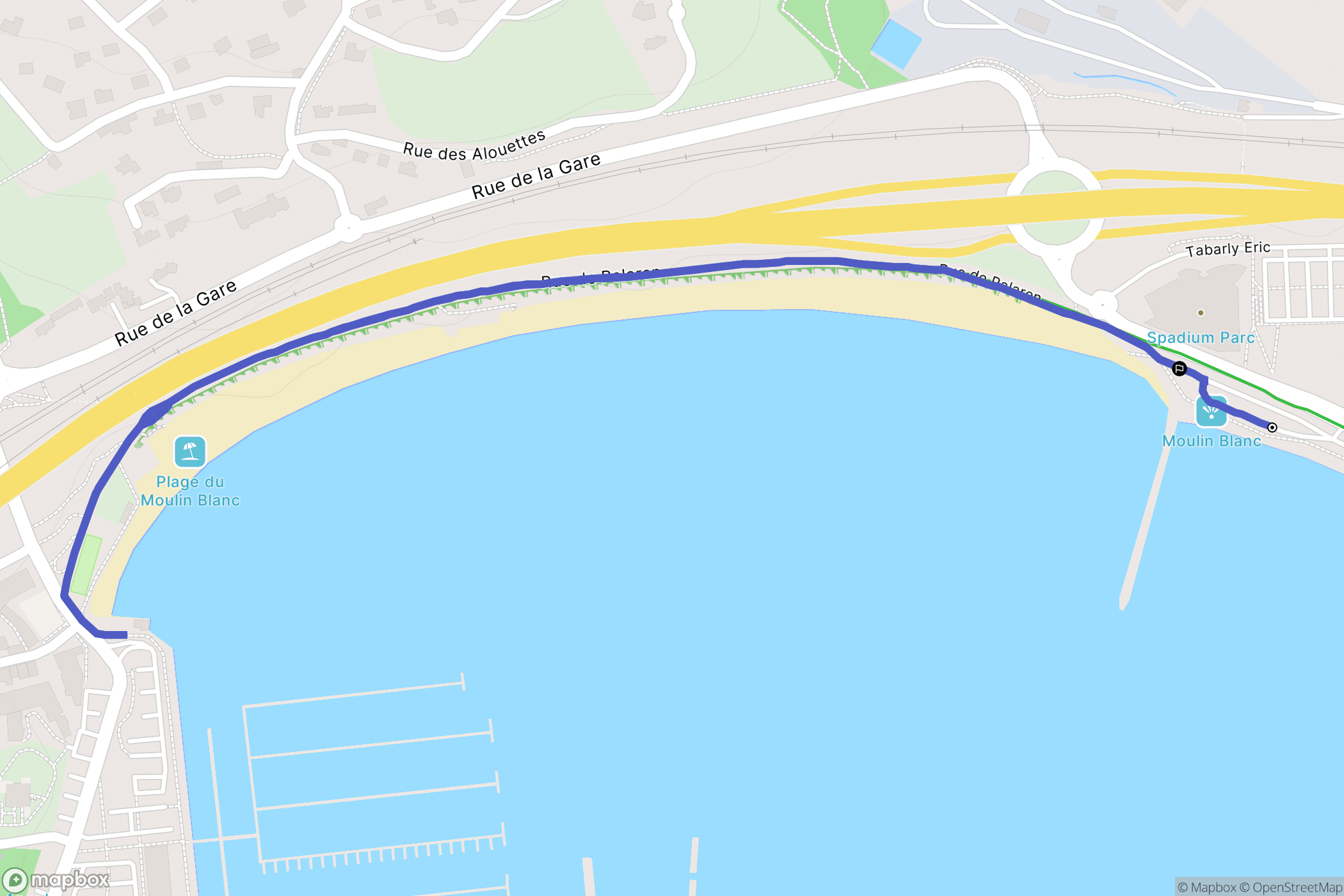 Le Relecq-Kerhuon : carte du parcours de randonnée - France