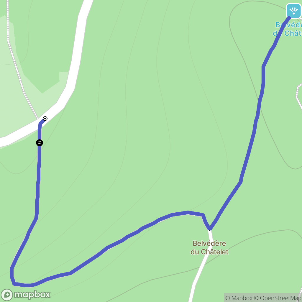 Cernon : carte du parcours de randonnée - France