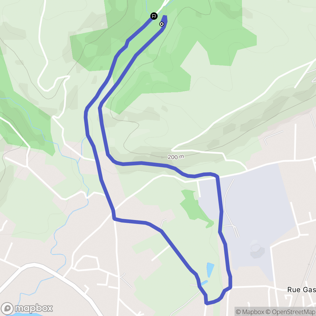 Cagnac-les-Mines : carte du parcours de randonnée - France