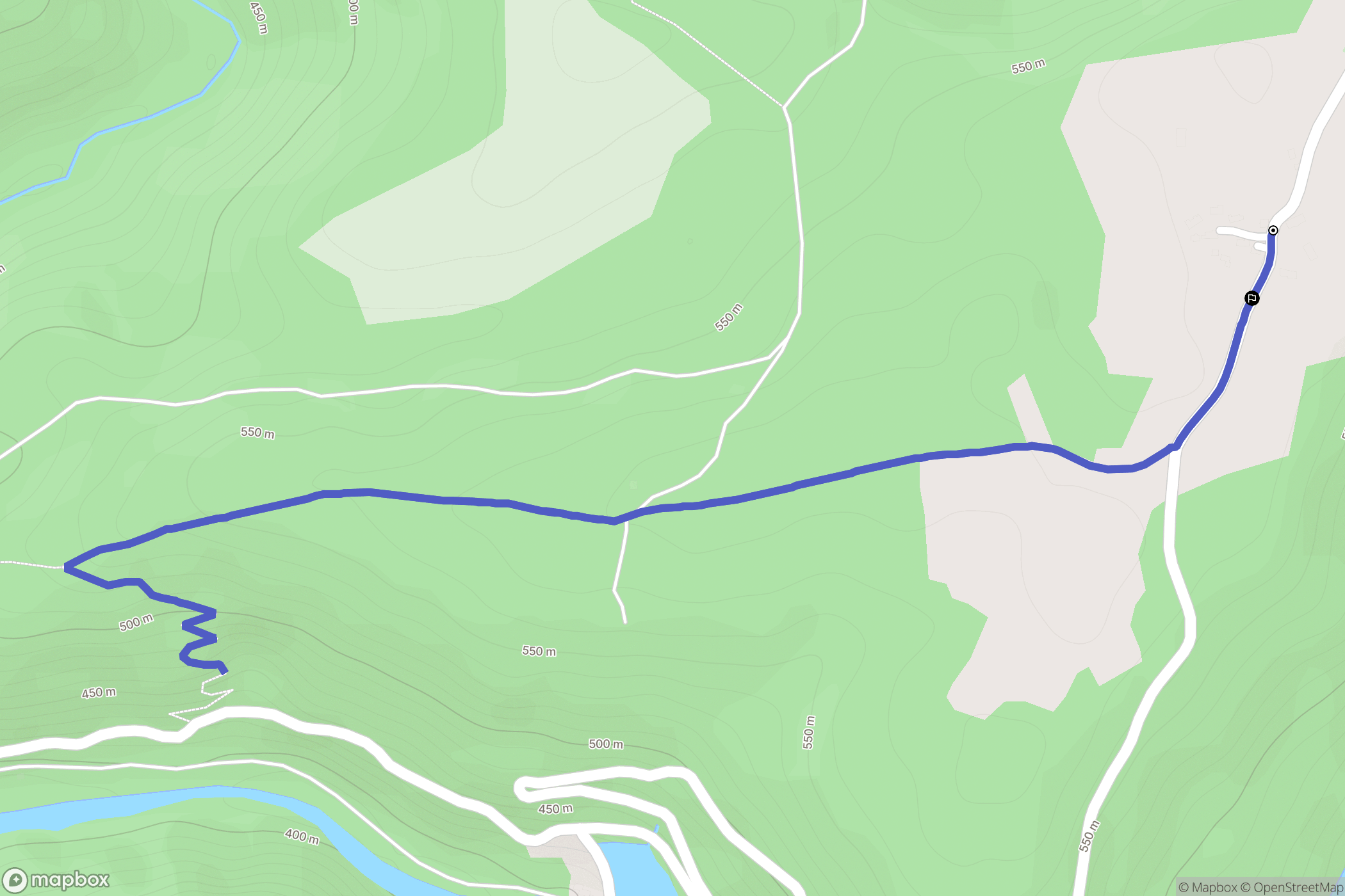 Pleaux : carte du parcours de randonnée - France