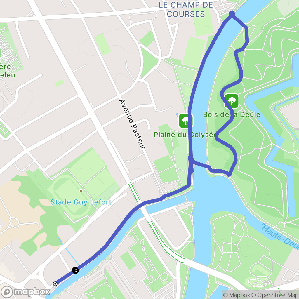 Lambersart : carte du parcours de randonnée - France