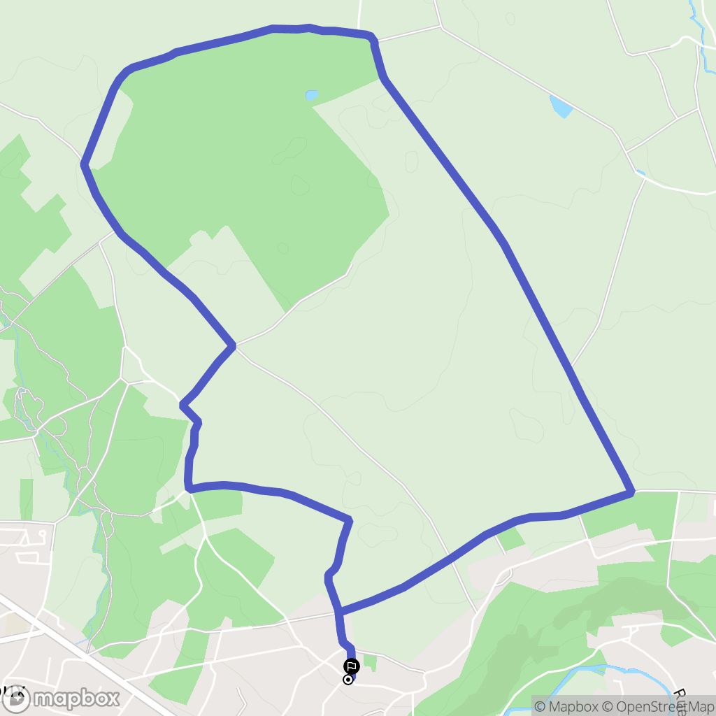 Mouroux : carte du parcours de randonnée - France