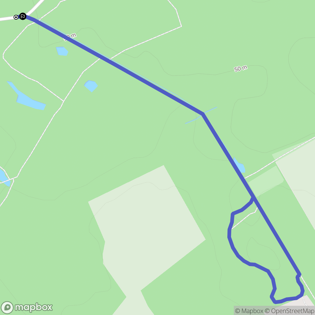 Ostricourt : carte du parcours de randonnée - France