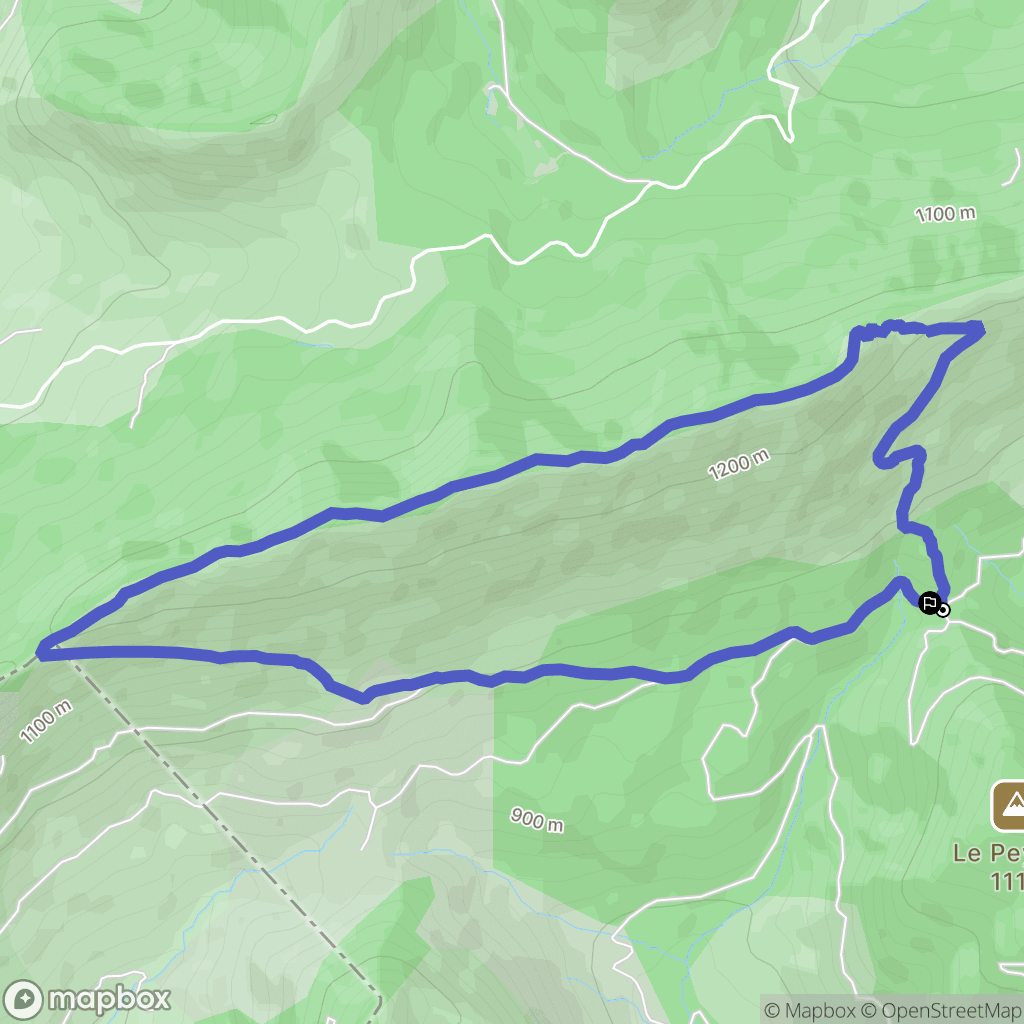 Barret-sur-Méouge : carte du parcours de randonnée - France