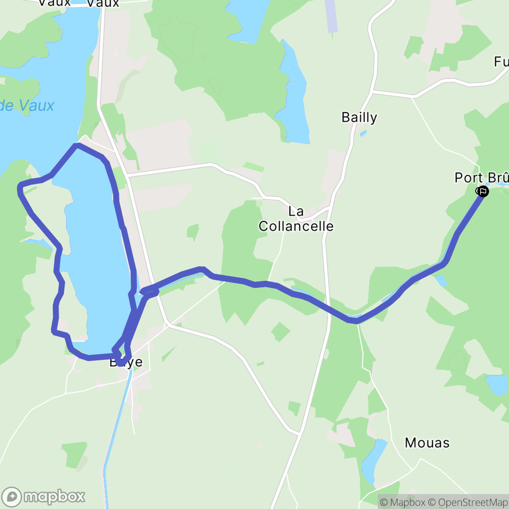La Collancelle : carte du parcours de randonnée - France