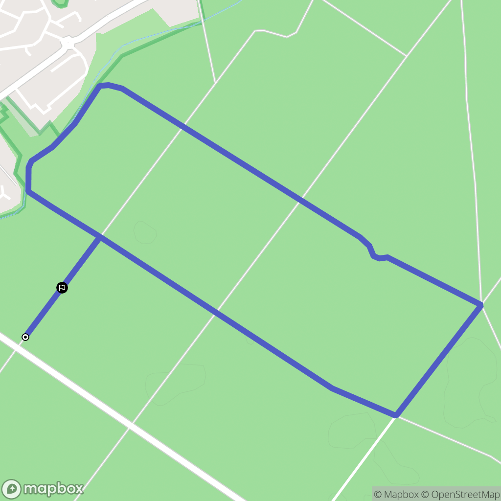 Rambouillet : carte du parcours de randonnée - France