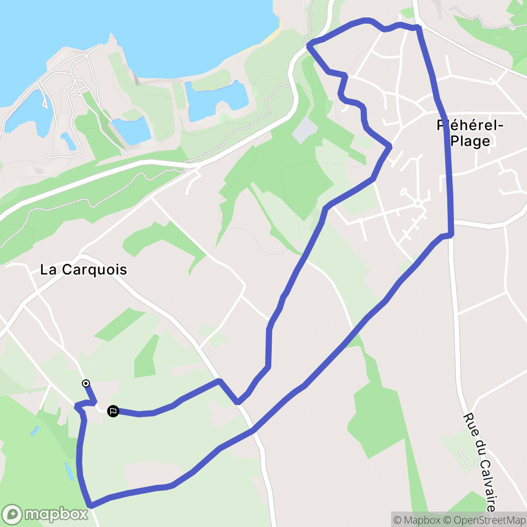 Fréhel : carte du parcours de randonnée - France