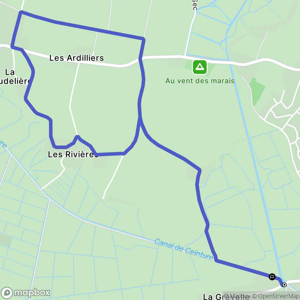 Angles : carte du parcours de randonnée - France