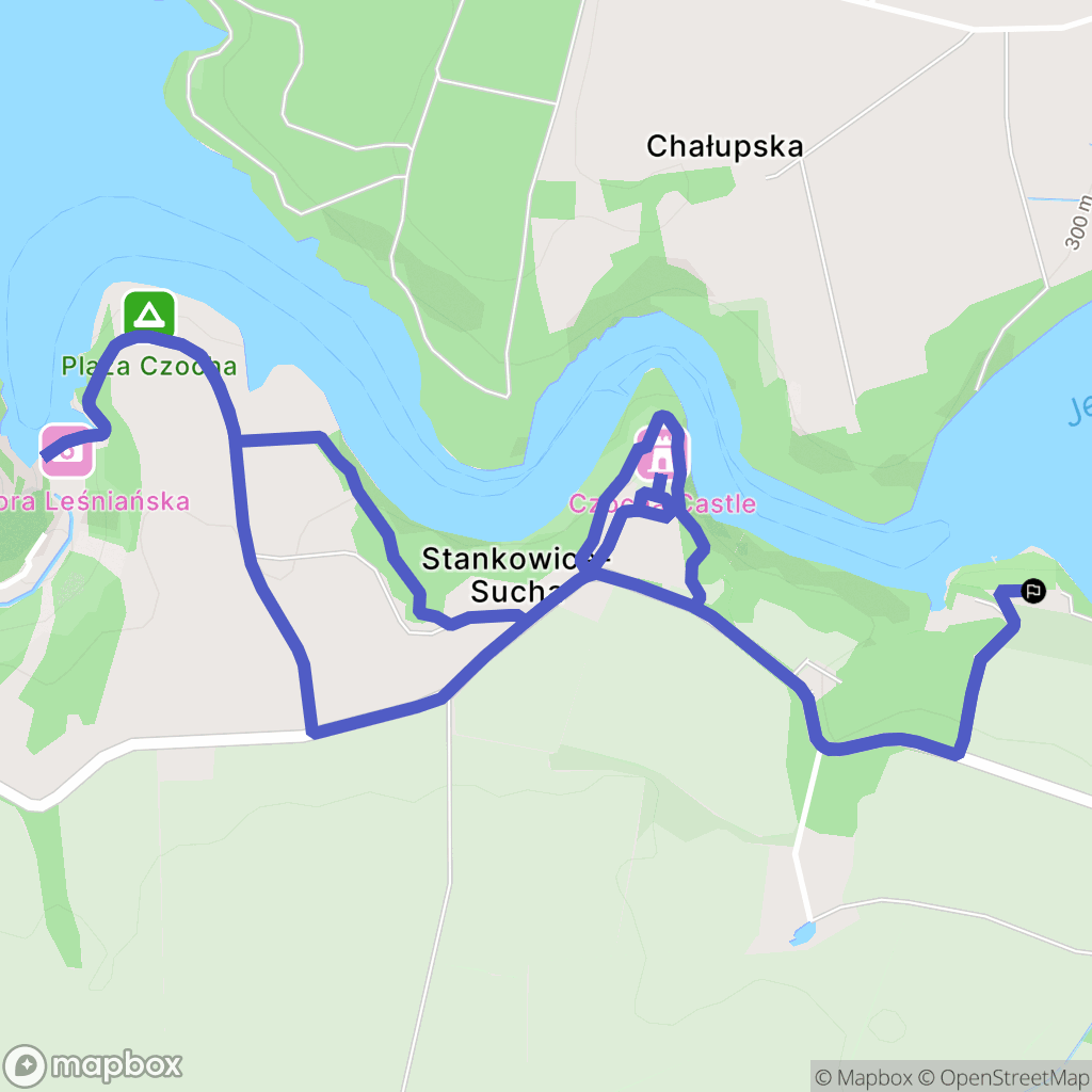 Sucha: mapa trasy - Poland