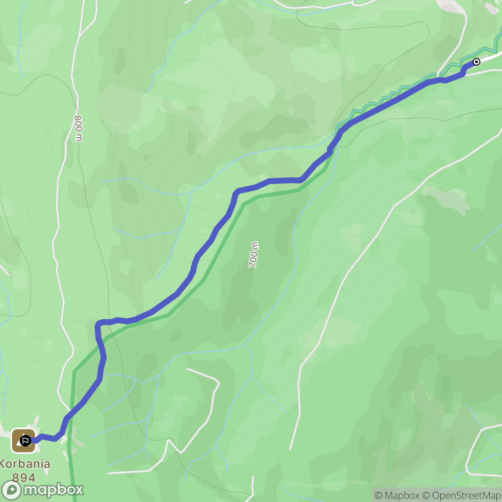 Bukowiec: mapa trasy - Poland