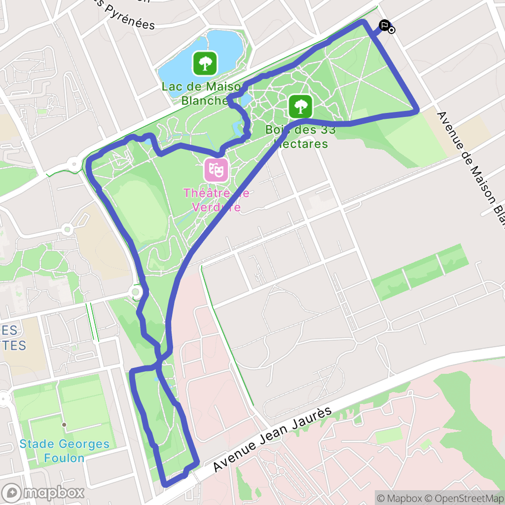 Neuilly-sur-Marne : carte du parcours de randonnée - France
