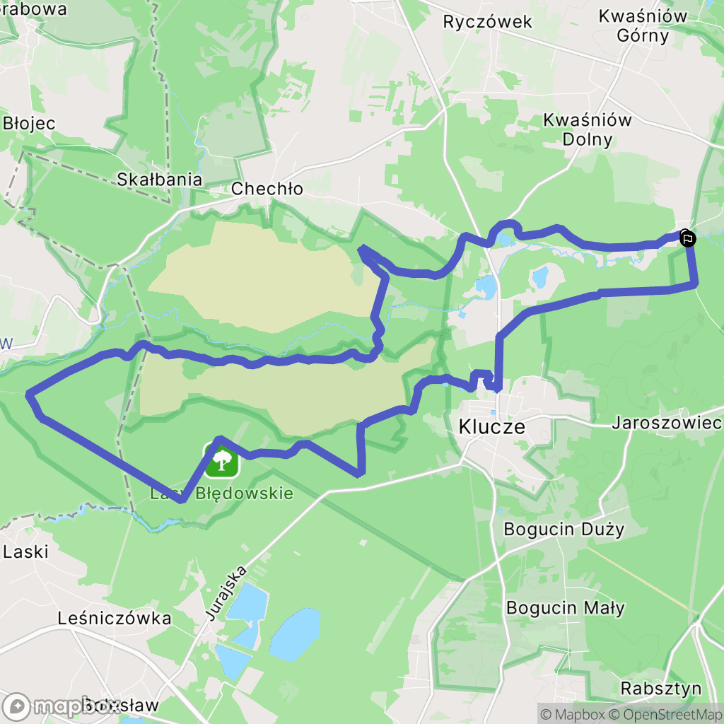 Borek: mapa trasy - Poland