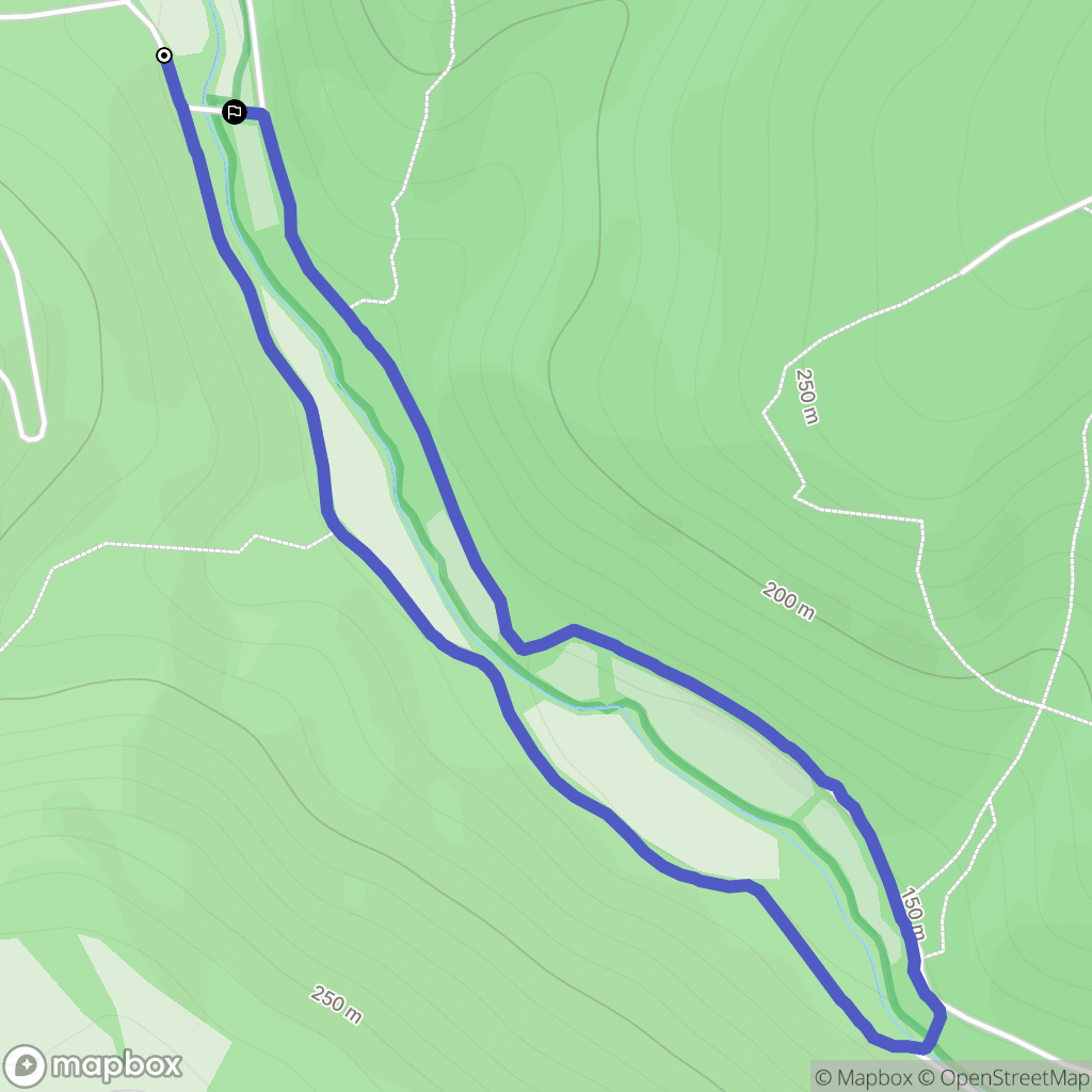 Lamagdelaine : carte du parcours de randonnée - France