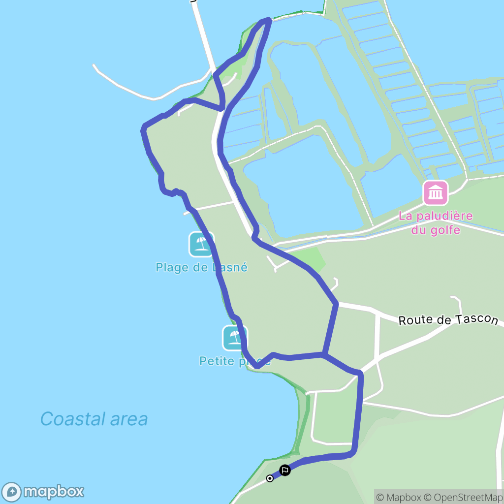 Saint-Armel : carte du parcours de randonnée - France