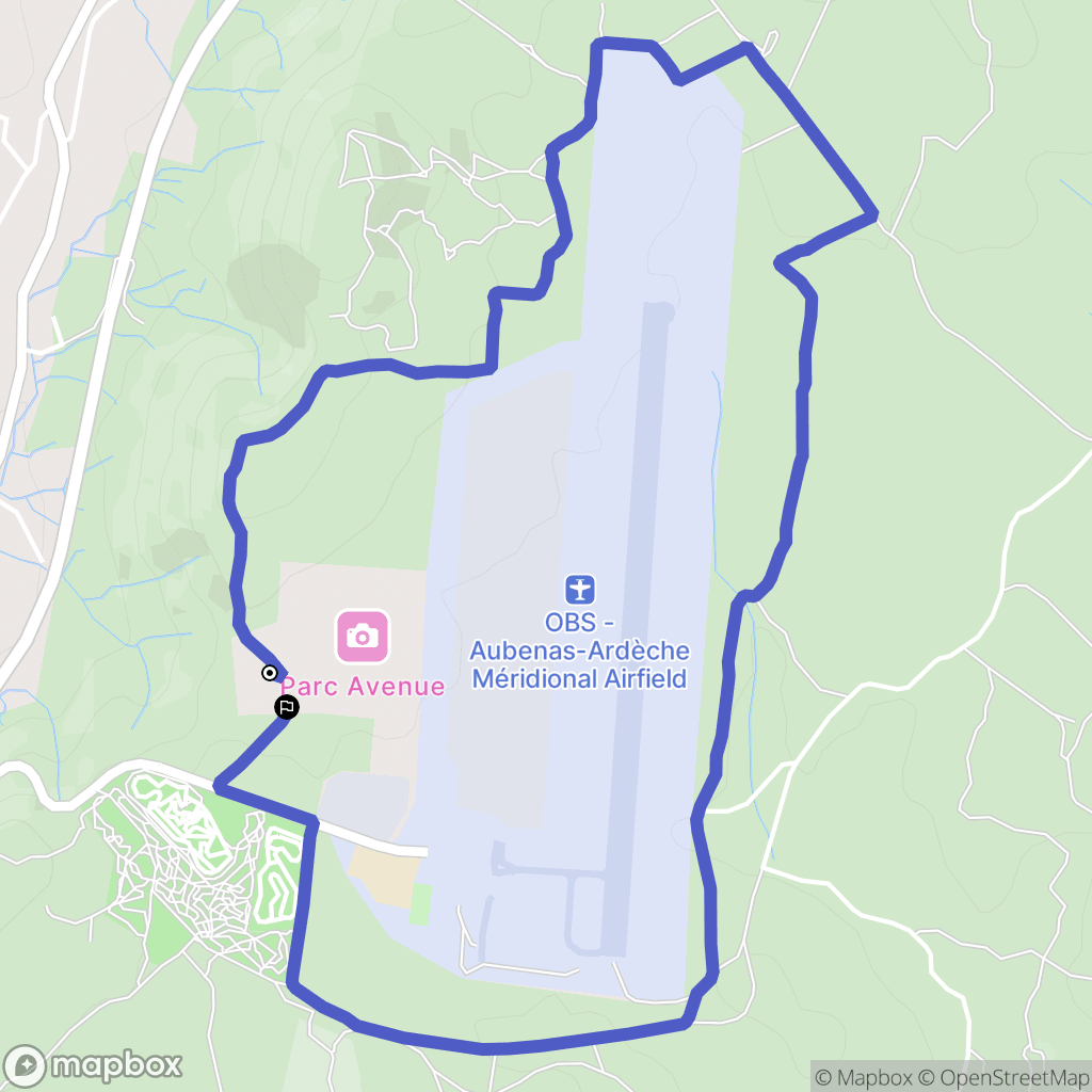 Lanas : carte du parcours de randonnée - France