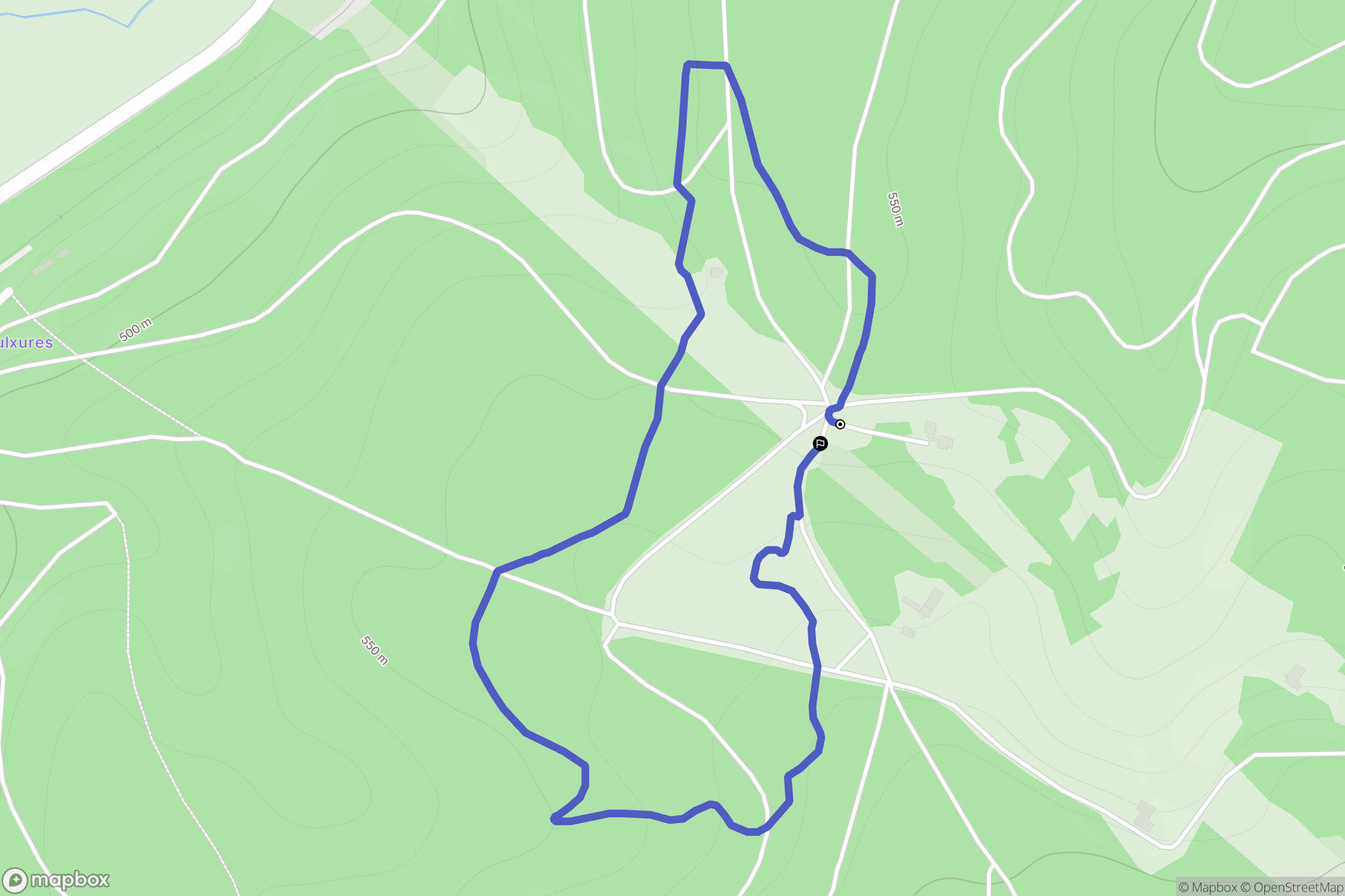 Colroy-la-Roche : carte du parcours de randonnée - France