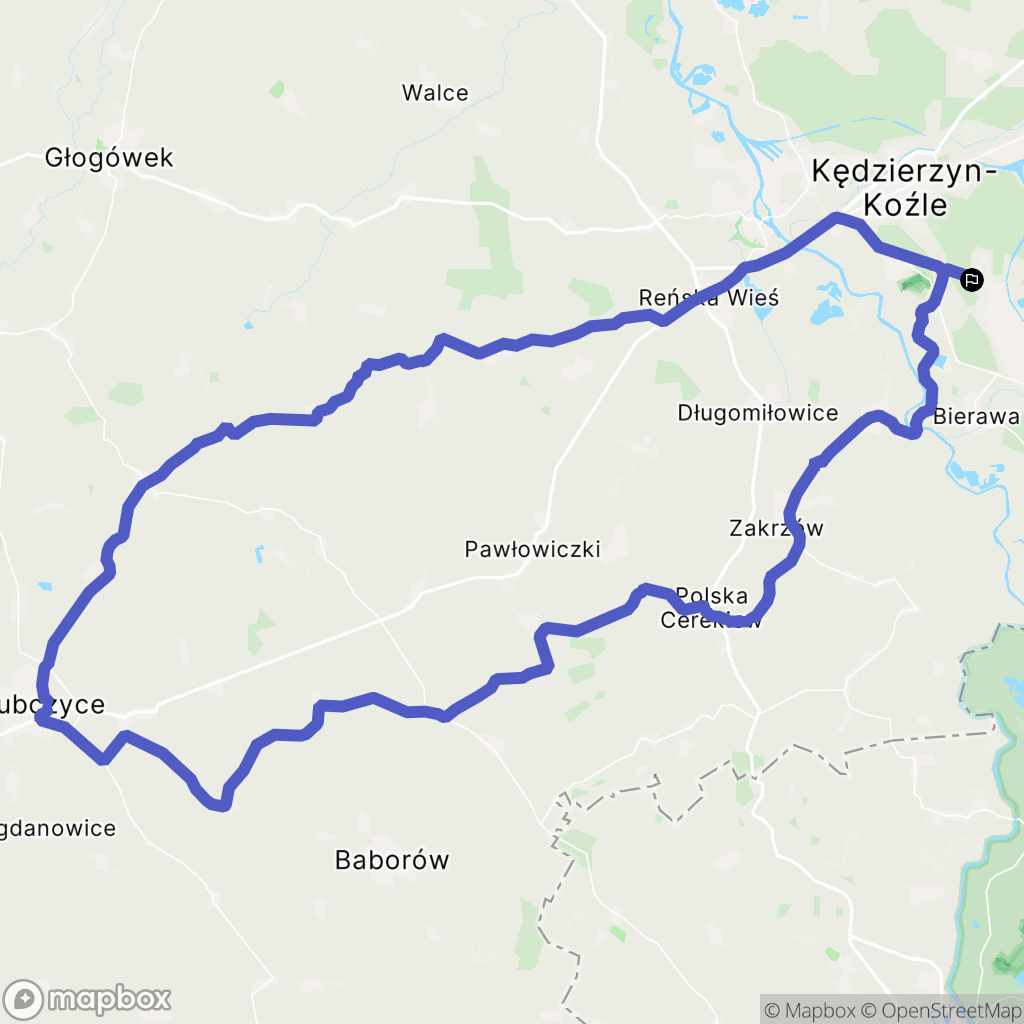 Kędzierzyn-Koźle: mapa trasy - Poland