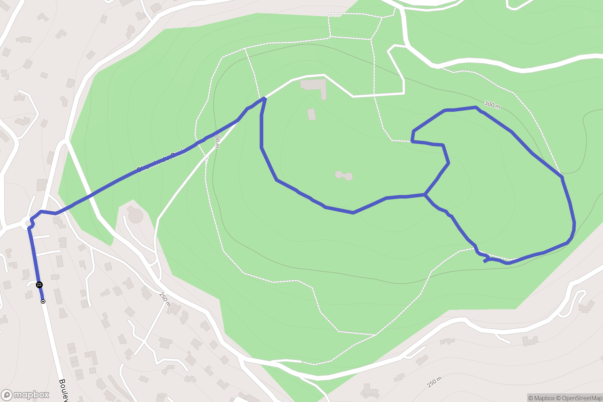 Lorgues : carte du parcours de randonnée - France