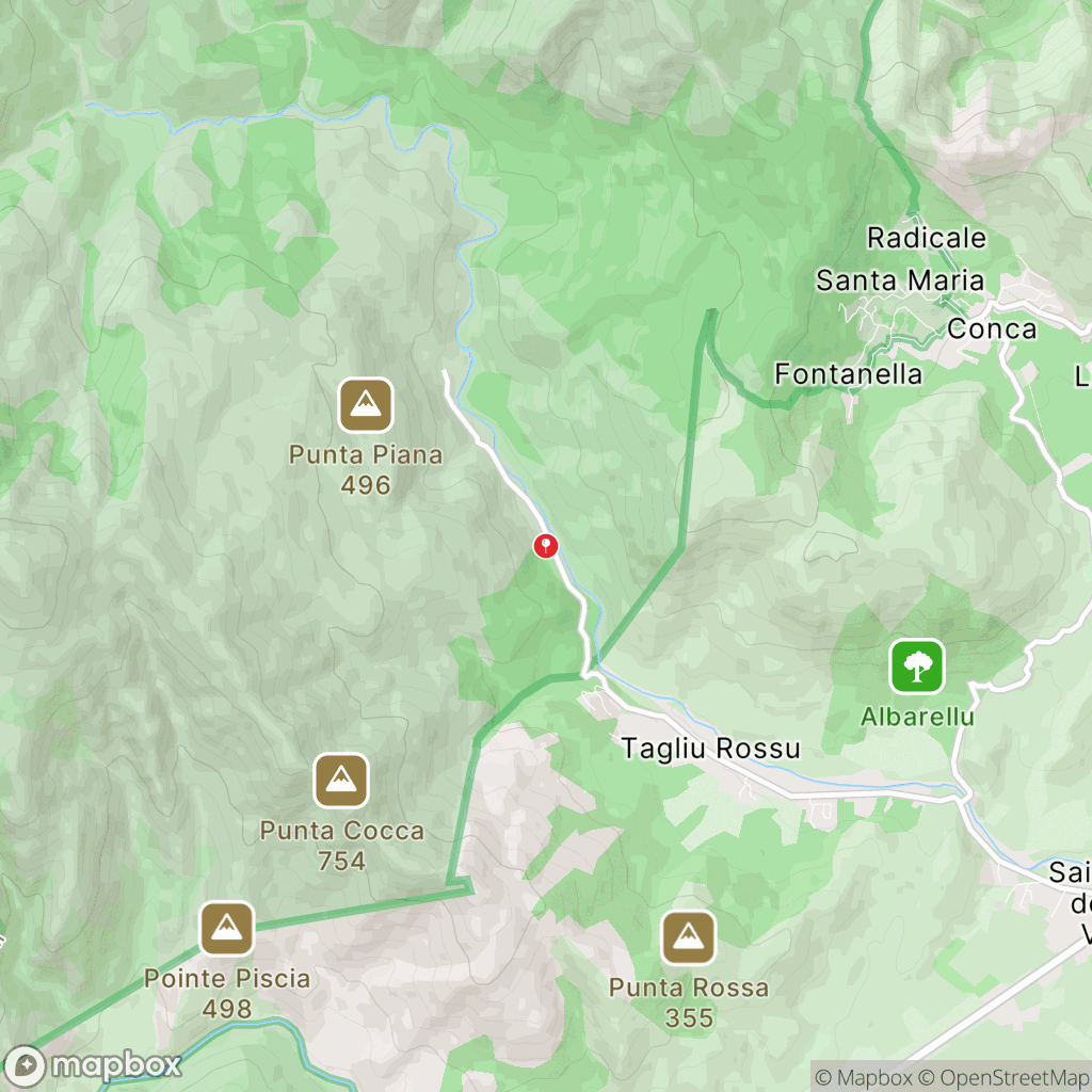 Carte de la zone de délimitation de randonnee-vallee-du-cavu-piscines-naturelles-corse