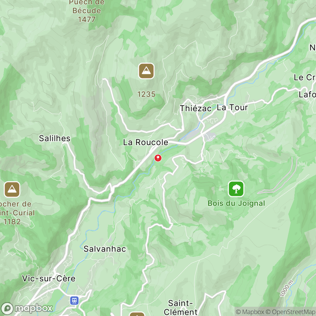 Carte de la zone de délimitation de randonnee-gorges-du-pas-de-cere-cantal
