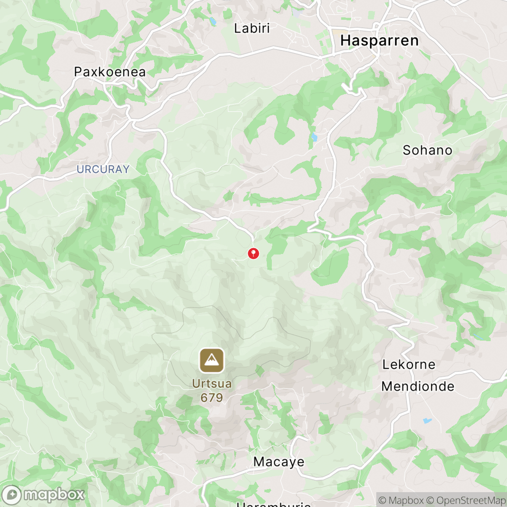 Mont Ursuya : carte des parcours de randonnée - France