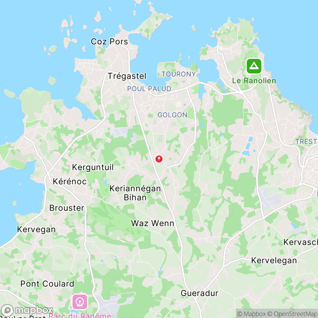 Vallée des Traouïero : carte des parcours de randonnée - France