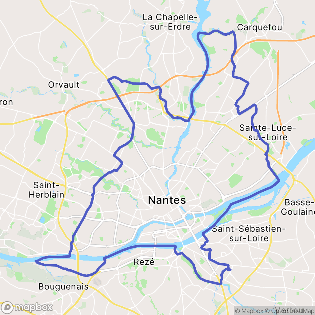 Carte de la zone de délimitation de randonnee-nantes-loire-atlantique