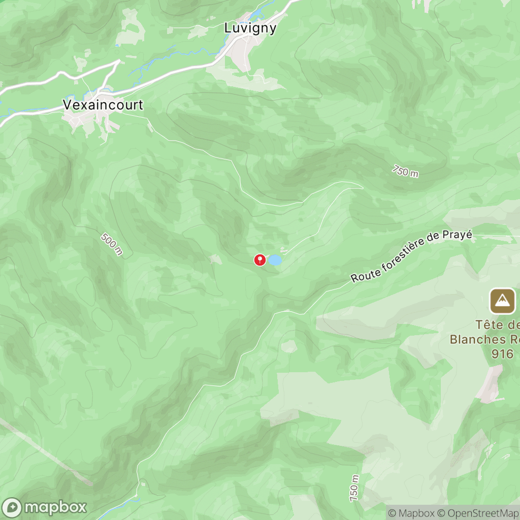 Lac de la Maix : carte des parcours de randonnée - France