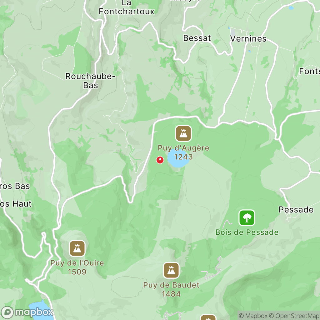 Lac de Servières : carte des parcours de randonnée - France