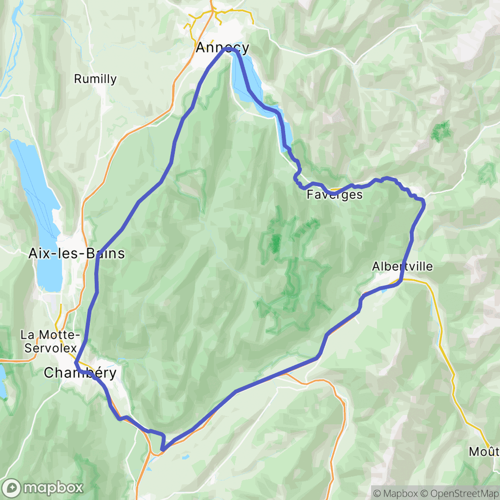 Carte de la zone de délimitation de randonnee-massif-des-bauges