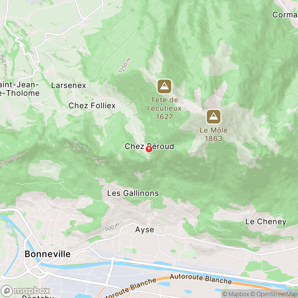 Le Môle : carte des parcours de randonnée - France