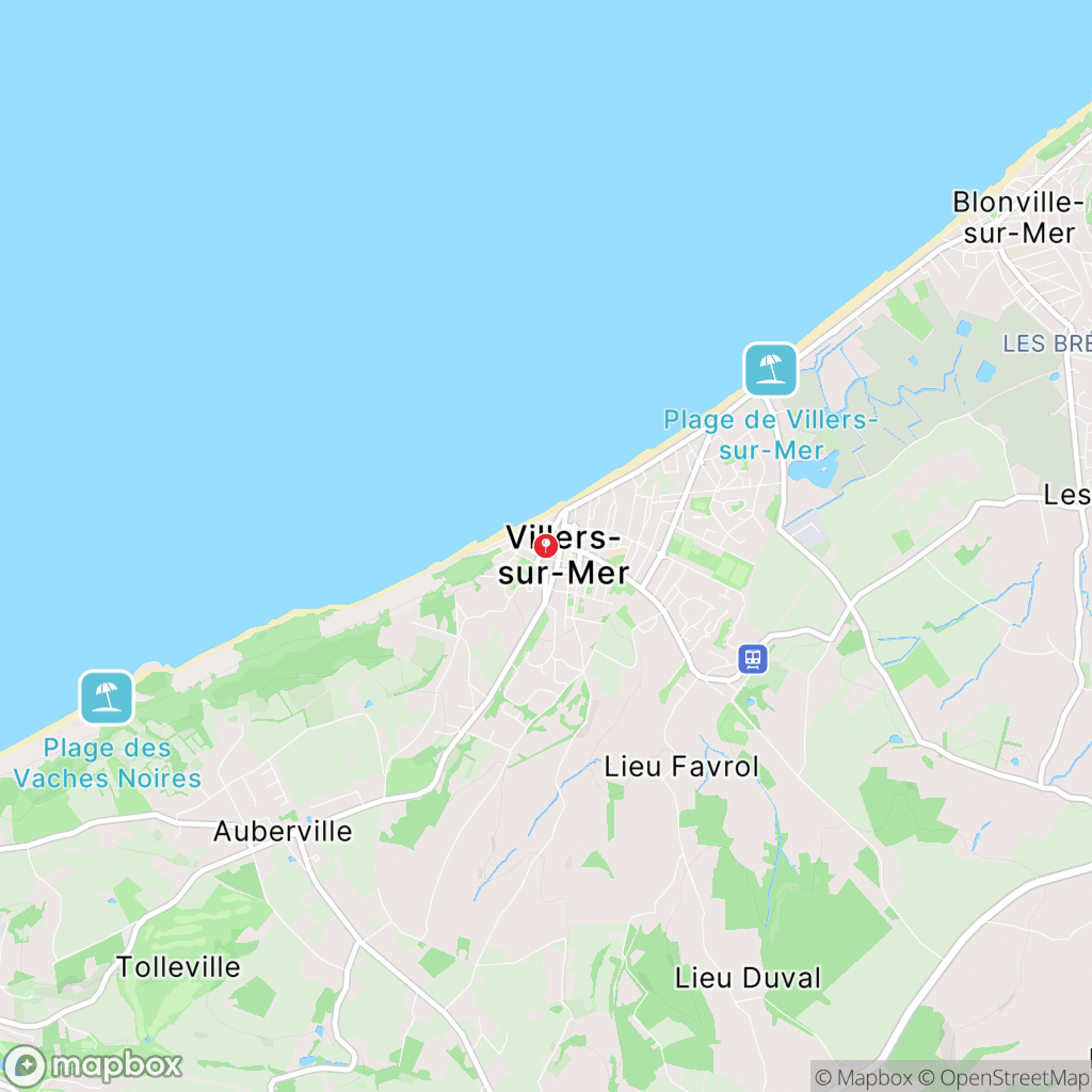 Falaises des Vaches noires : carte des parcours de randonnée - France