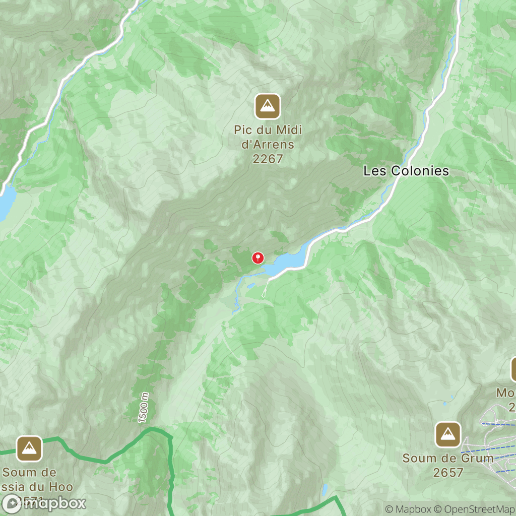 Carte de la zone de délimitation de randonnee-lac-d-estaing-hautes-pyrenees