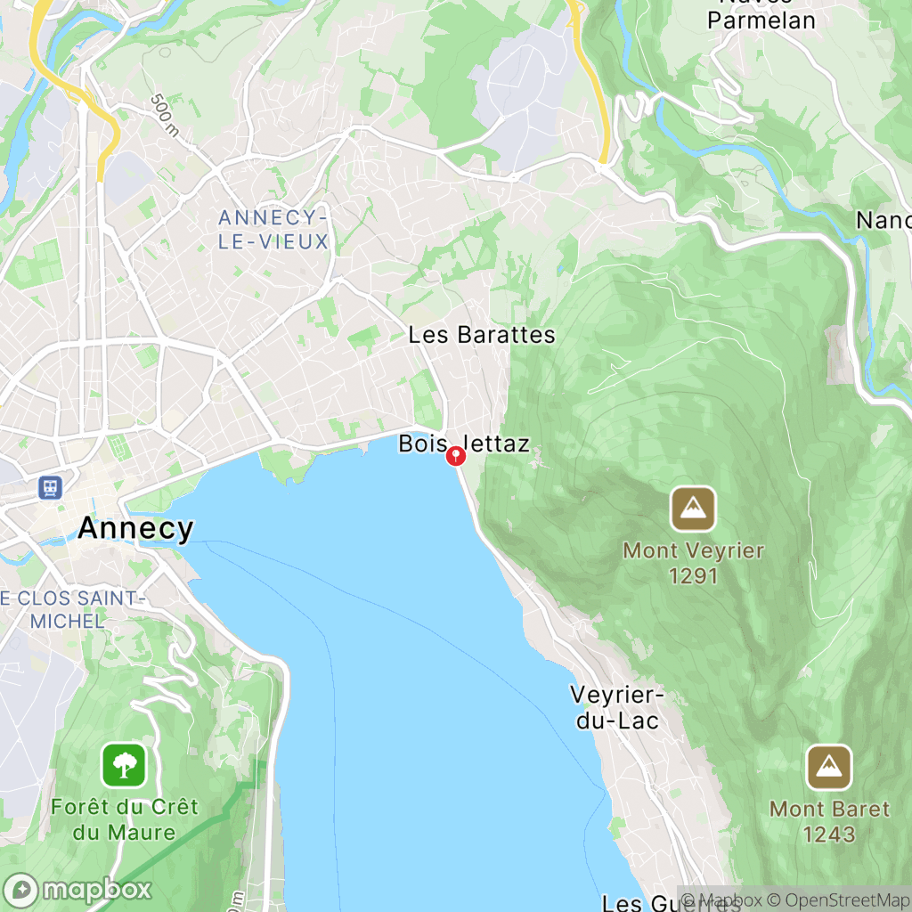 Carte de la zone de délimitation de randonnee-mont-veyrier