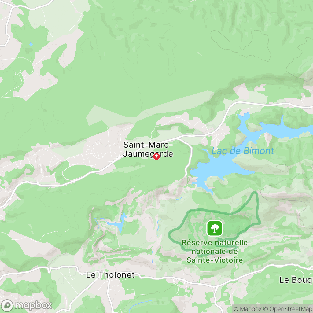 Carte de la zone de délimitation de randonnee-lac-de-bimont-bouches-du-rhone
