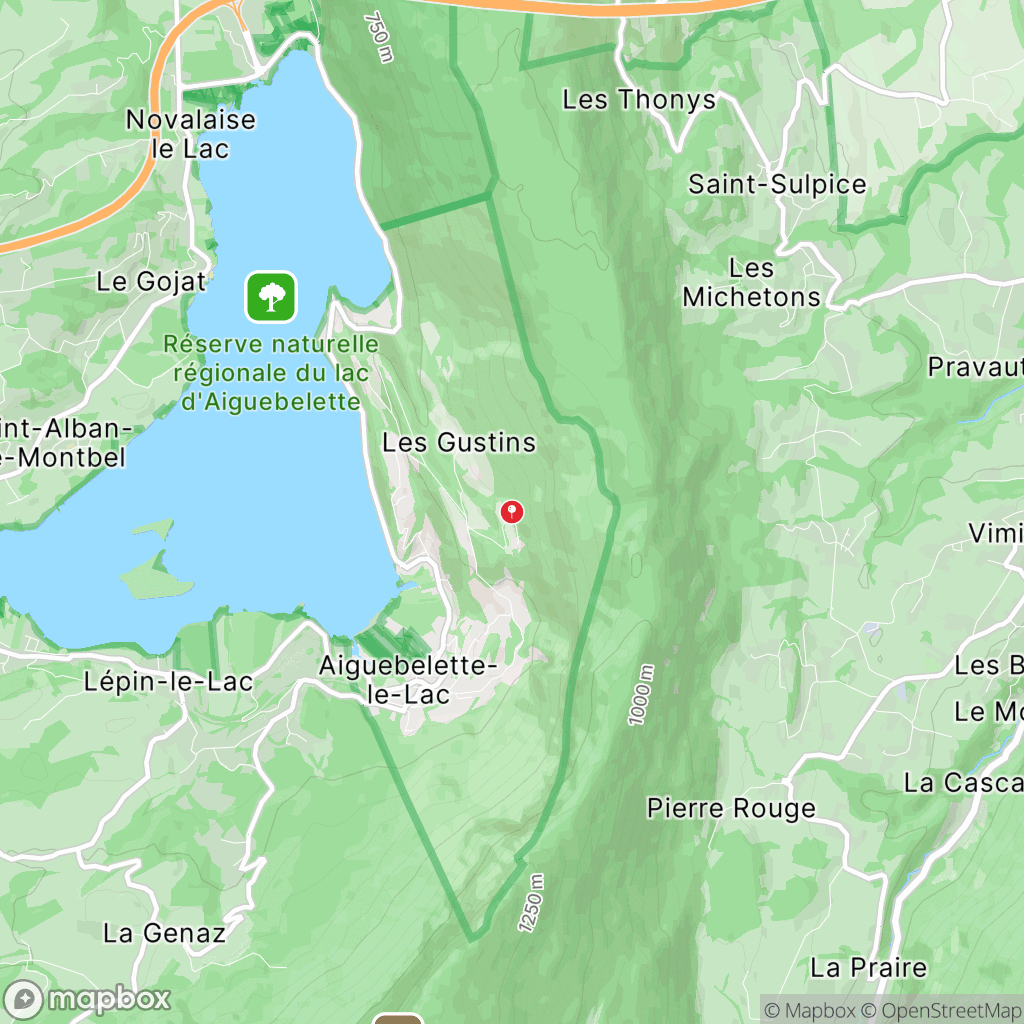 Belvédère du mont Grêle : carte des parcours de randonnée - France