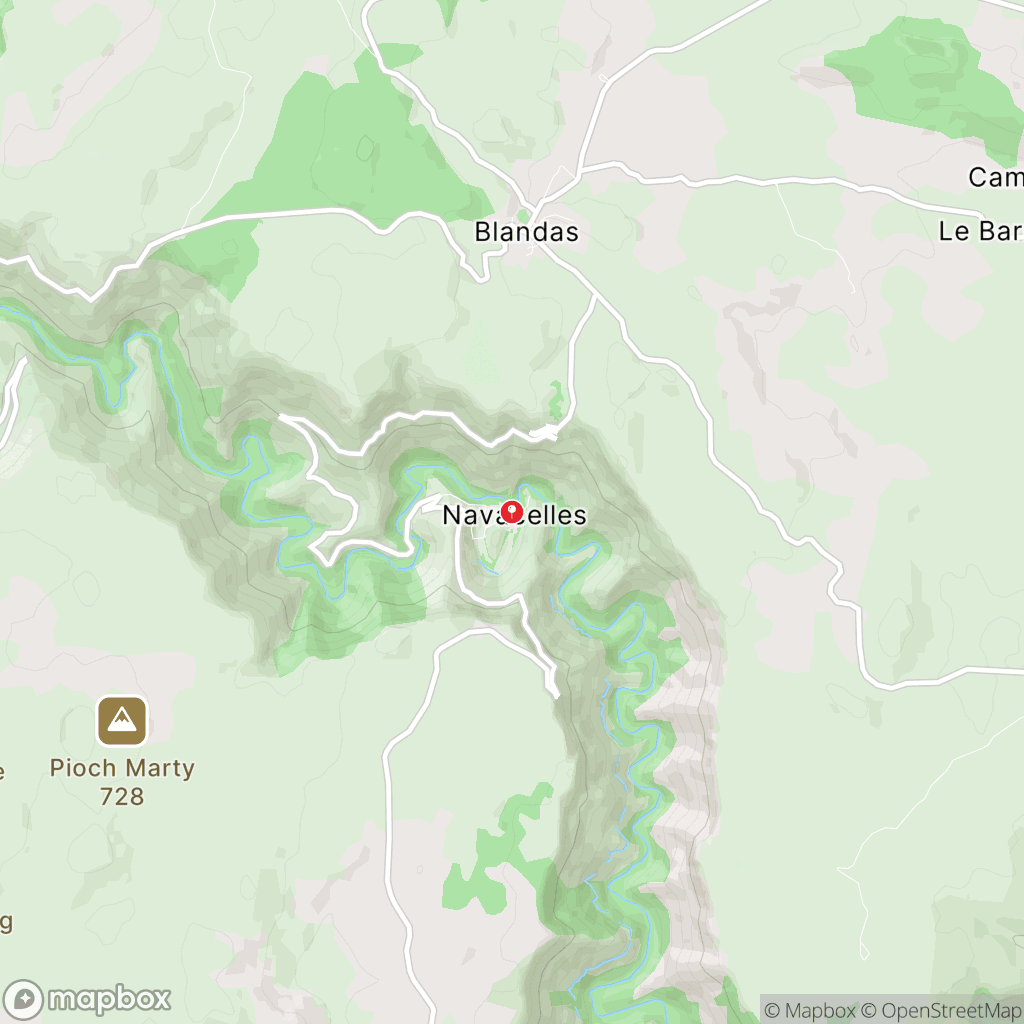 Moulins de la Foux : carte des parcours de randonnée - France