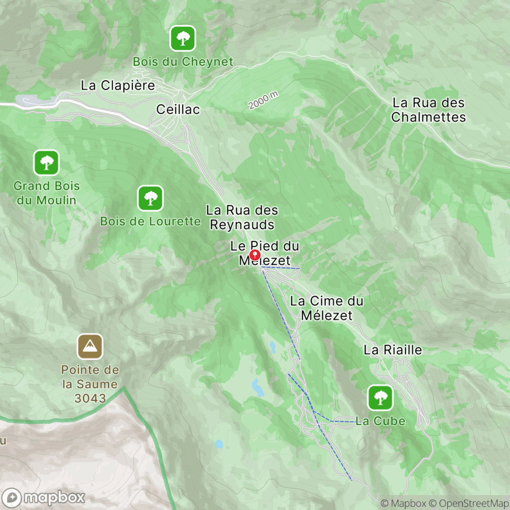 Lac Miroir : carte des parcours de randonnée - France