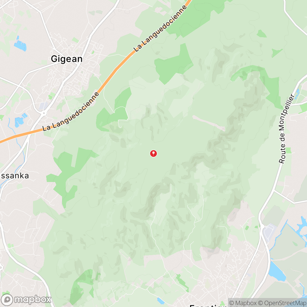 Massif de la Gardiole : carte des parcours de randonnée - France