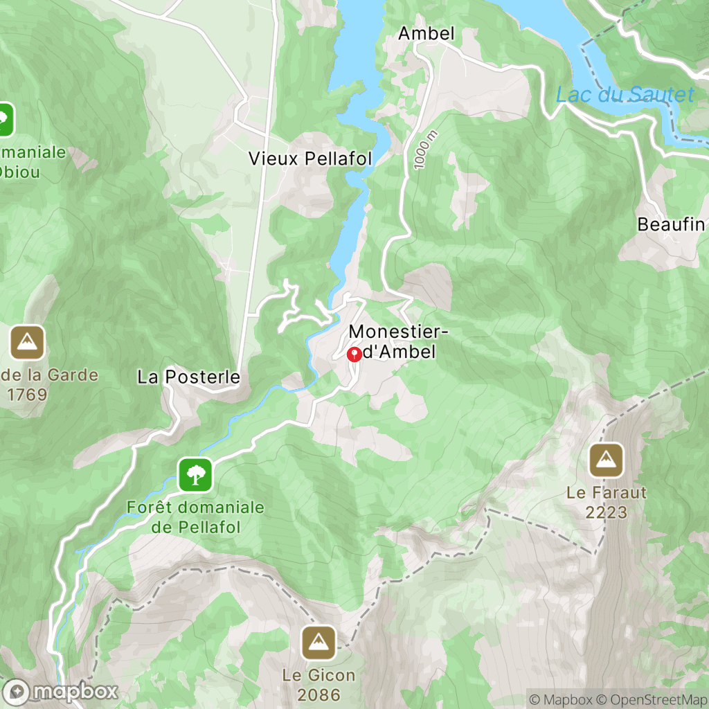 Carte de la zone de délimitation de randonnee-lac-du-lauzon-hautes-alpes