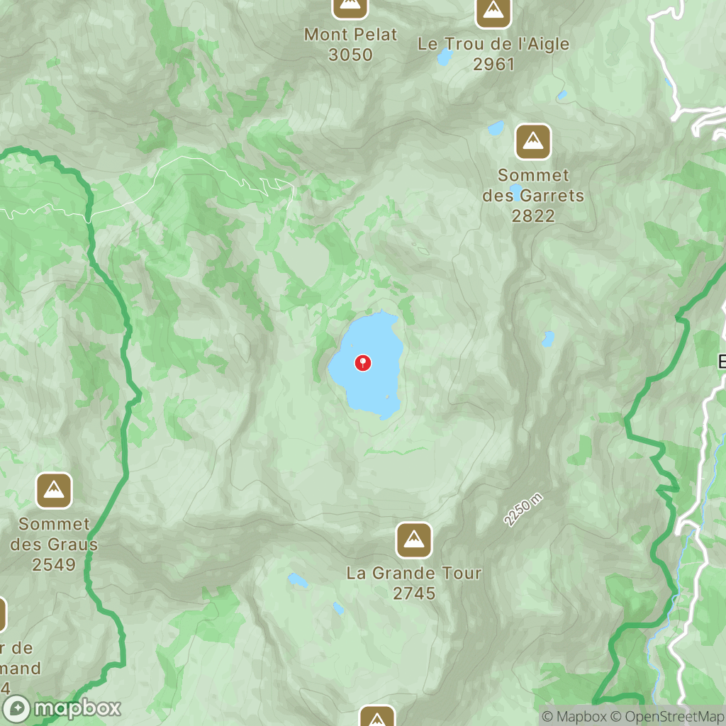 Carte de la zone de délimitation de randonnee-lac-allos