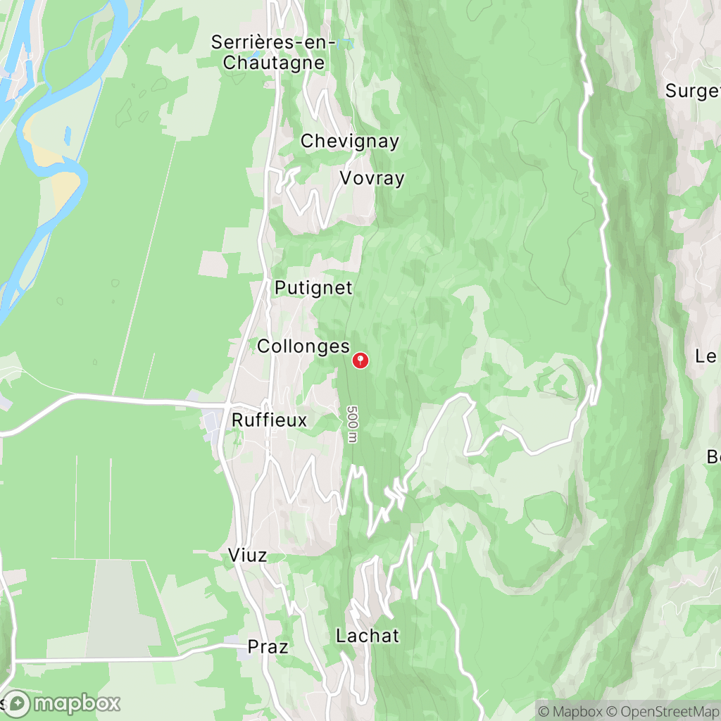 Marais de Lavours : carte des parcours de randonnée - France