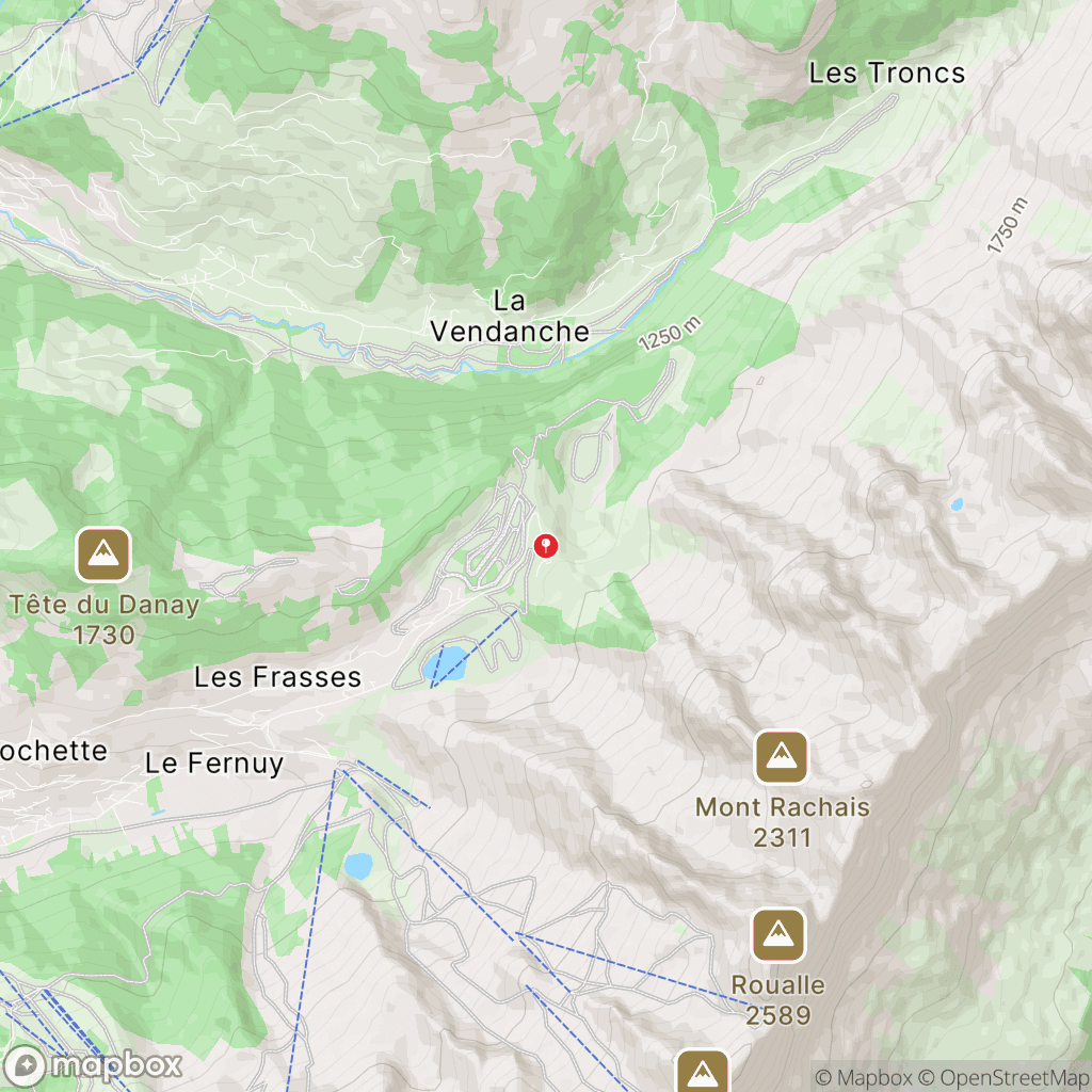 Trou de la Mouche : carte des parcours de randonnée - France