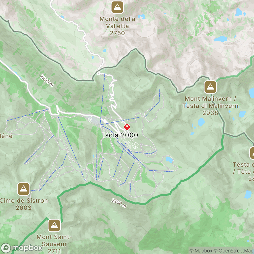 Raquettes Alpes du Sud : carte des parcours de randonnée - France